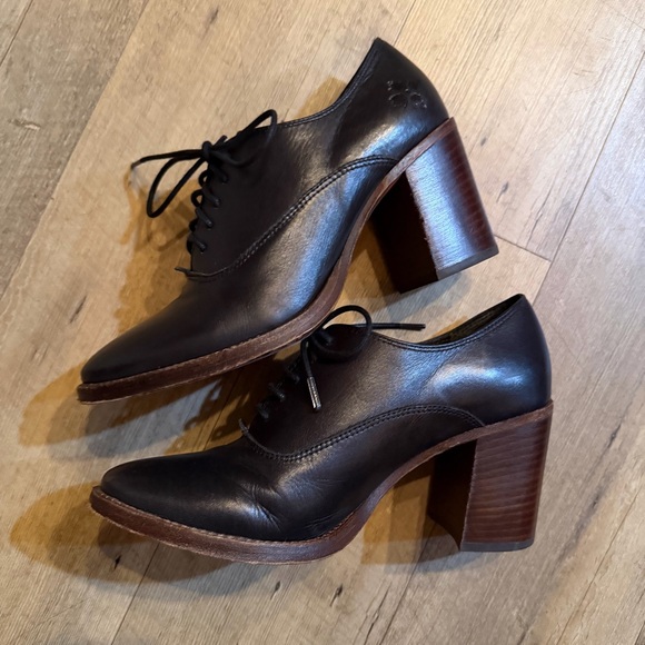 Patricia Nash Anna Block Heel Oxford | Black - Picture 5 of 9